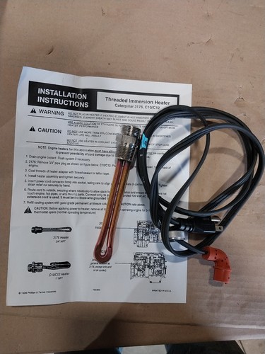 Zerostart Heavy Duty Engine Block Heater 8601267 New 1500W