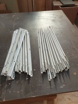 White Drawer Runner Pairs 6 Sizes Short Long Self Closing Bottom