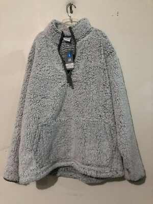NWT Royal Class Size L Sherpa Soft 1/4 Zip Agave Green Sweater Men