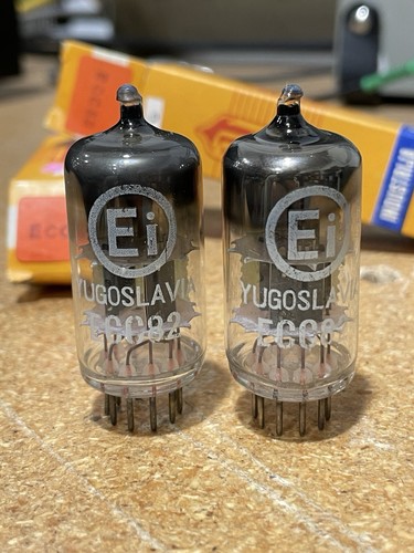 全新原盒南斯拉夫长屏EI 【現状品】 Ei 真空管 ECC 83 12AX7