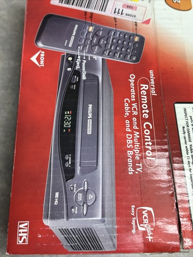 Philips Magnavox VRZ242AT Video Cassette Recorder VHS VCR New in Box.