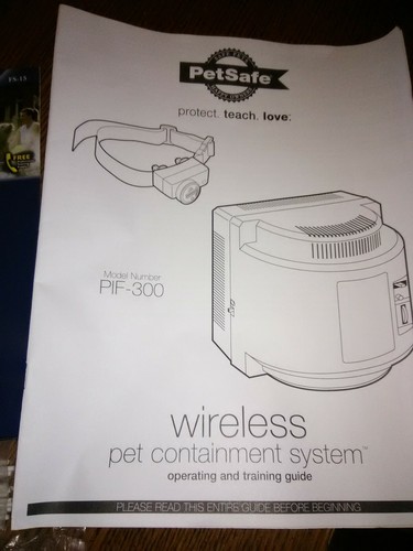 PetSafe IF100 Wireless Pet Containment System with collar and extra batteried