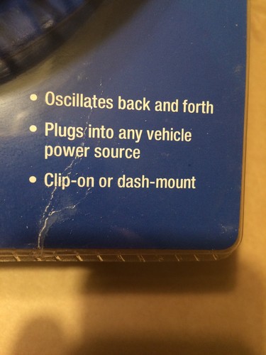 Auto Expression Clip On Oscillating Fan #83106 Brand New