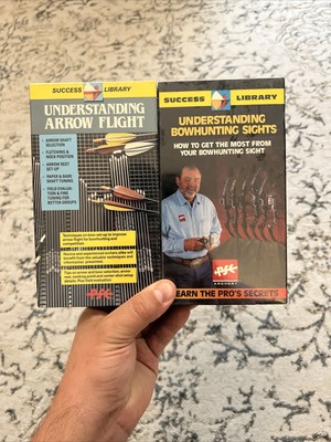 PSE ARCHERY VHS TAPE LOT OF 2 NEW UNDERSTANDING BOWHUNTING ARROW FLIGHT 1995