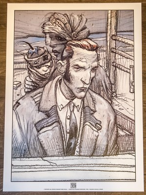 BILAL Enki: L'ENFANT AU CHEVEU - TRANSIT - OFFSET - 50 X 70 - 1990 - RARE -