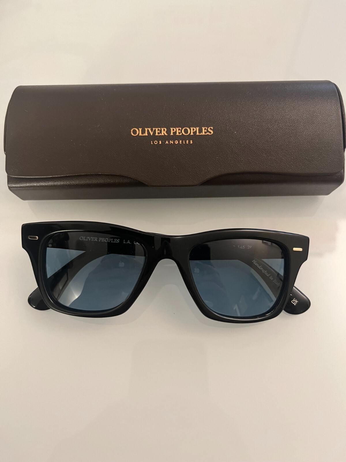 Pre-owned Oliver Peoples Oliver Polarized Sun Ov5393su 49mm Msrp$582 Iver Rare Find In Teal Polarized