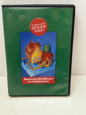 Mastering QuickBooks For Construction 3 CD's/DVD Quick & Easy VERY GOOD!