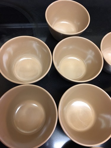 10 Vintage Melmac Melamine Ice Cream Dessert Bowls Brown 3.5