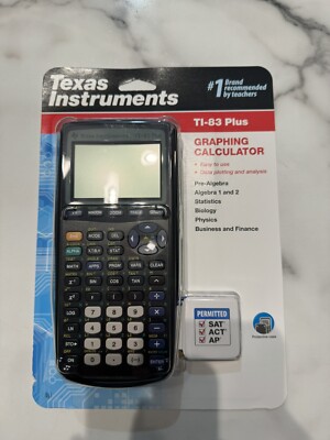 Texas Instruments TI-83 Plus Graphing Calculator - Black (83PL/TBL/1L1/A)