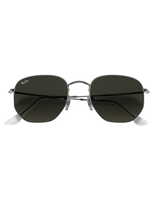 RAY BAN RAY-BAN MEN'S HEXAGONAL FLAT LENS SUNGLASSES, GREY