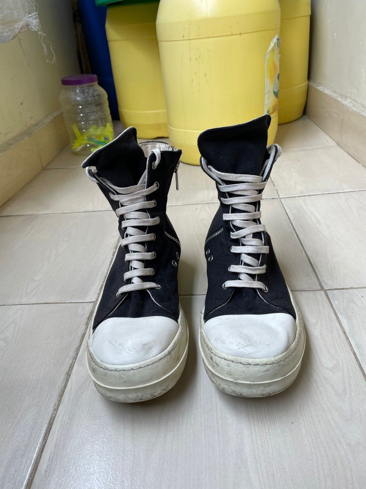 Rick Owens DRKSHDW SNEAKS ラモーンズ 41 Rick Owens X Rick Owen Drkshdw Rick Owen Ramones high top
