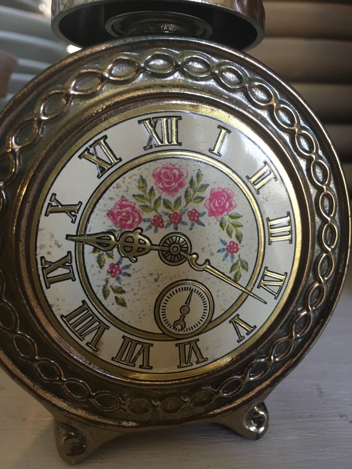 Avon Ornate Gold Clock