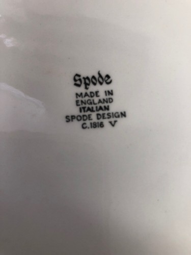 SPODE BLUE ITALIAN ROUND SERVING DISH PLATE 8.IN WIDE