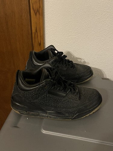 Nike Air Jordan Retro 3 Black Flip Size 9.5 Shoes | eBay
