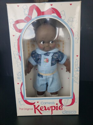 CAMEO'S THE ORIGINAL KEWPIE JESCO AFRICAN AMERICAN DOLL WITH CERTIFICATE IN BOX