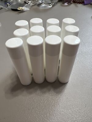 Lot 12 Empty Lipstick Lip Balm Tubes Case Container + caps DIY cosmetic makeup