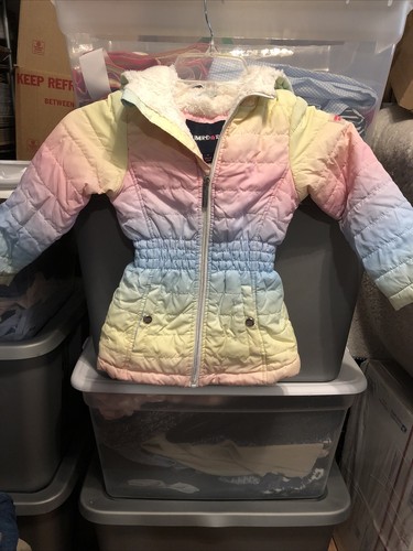 limited too girls faux fur lined pastel color coat size 4 | eBay