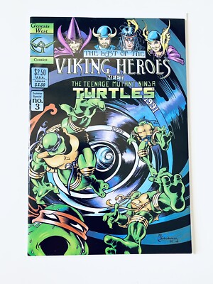 Last Of The Viking Heroes #3 Genesis West 1991 TMNT Teenage Mutant Ninja Turtles