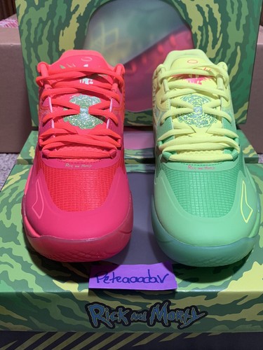 Pre-owned Puma Lamelo Ball  Mb.01 Rick And Morty Men's 11.5 Brand In Red