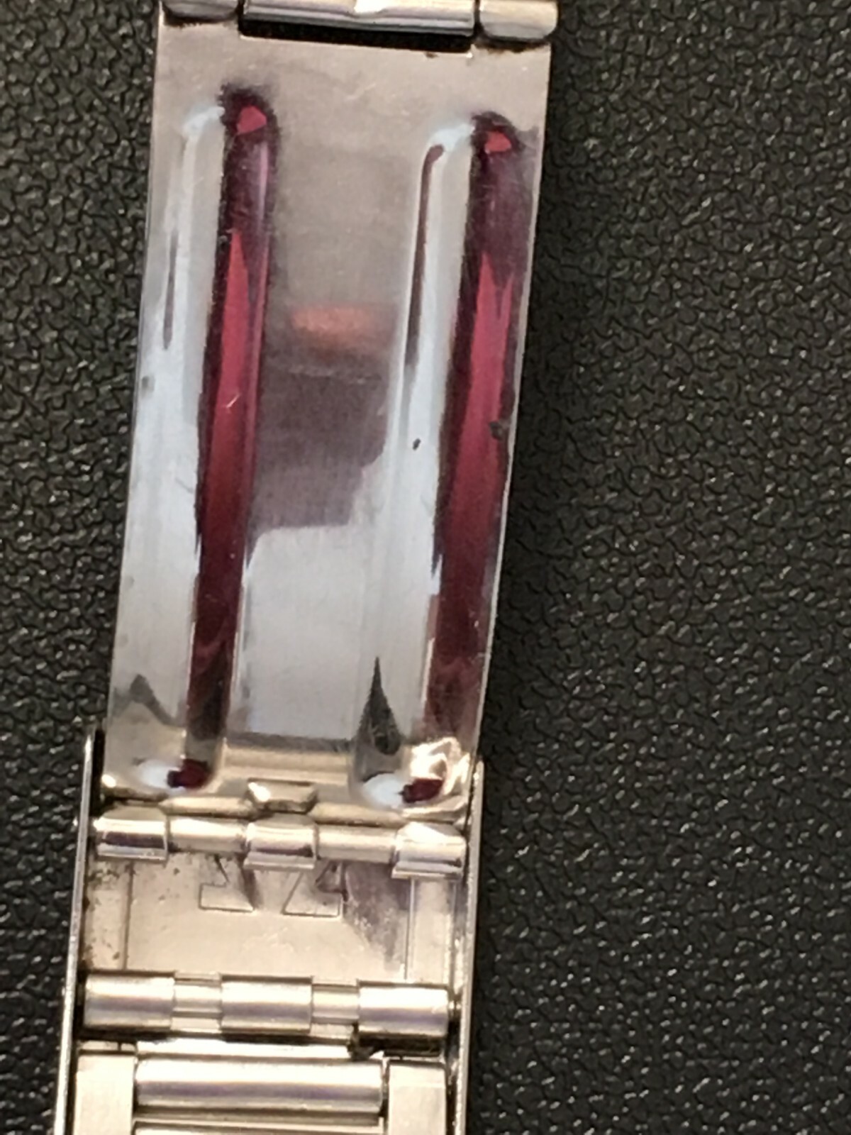 Vintage Omega Stainless Steel Watchband  no.12  Inscribed 1972