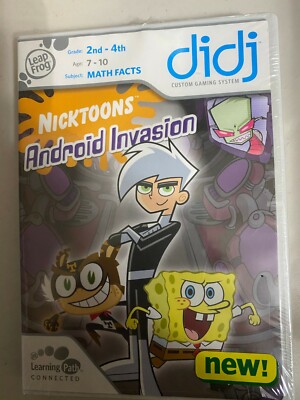 NEW LeapFrog didj Math Facts Learning Game Nicktoons Android Invasion SpongeBob