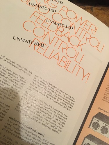 Vintage 1973 Shure Bros. Inc Vocal Master Manufacturers Brochure