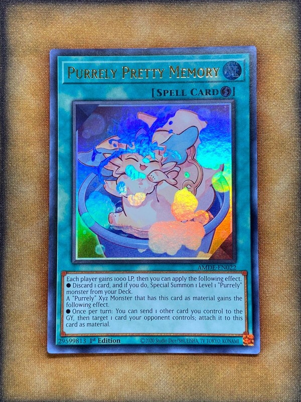 Yugioh Purrely Pretty Memory AMDE-EN022 Ultra Rare 1st Ed NM | eBay