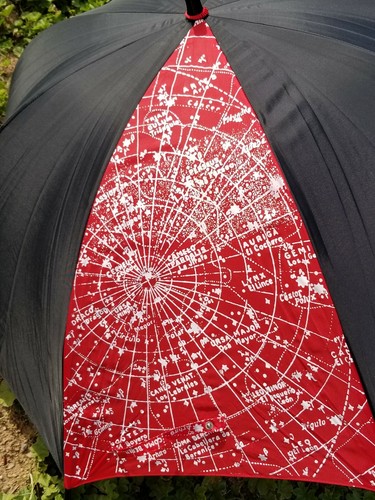 RARE Vintage 80s Aramis Navigator Black Red Promo NEW Umbrella