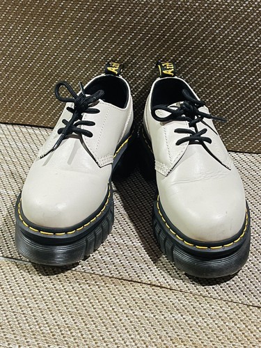 Dr Martens Audrick 3-EYE Shoe Cobblestone Grey Nappa Lux