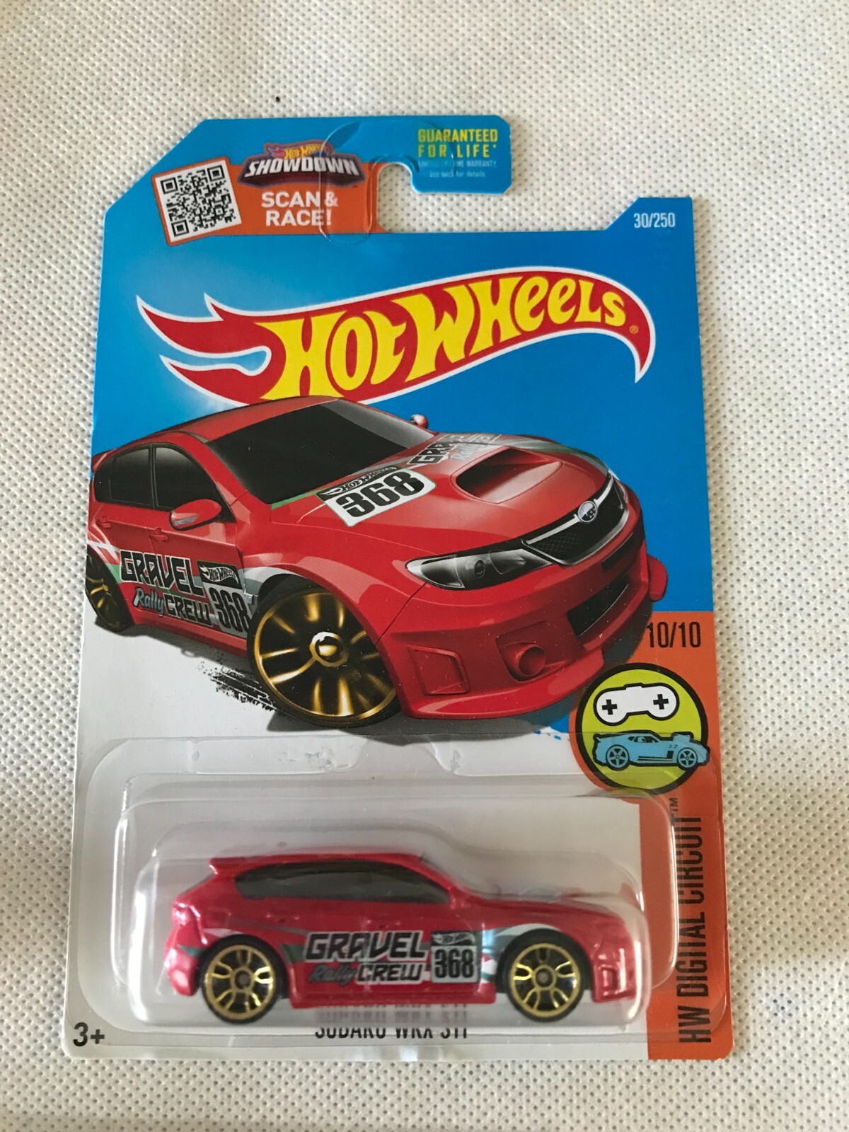 Hot Wheels HW Digital Circuit 10/10 (2015) Red Subaru WRX