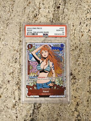PSA 10 One Piece TCG Wings Of The Captain Nami ST01-007 TR