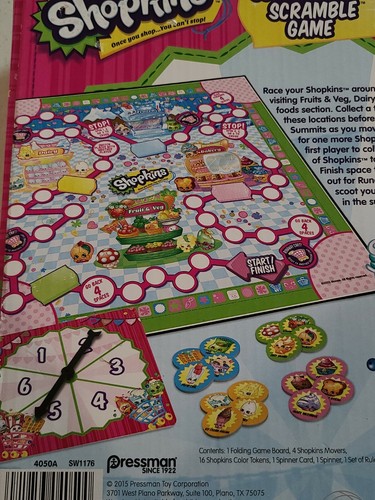 Shopkins Supermarket Scramble Boardgame NEW