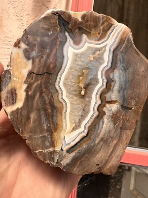 Agate Mirror Finish Nodule Half Bingham Mine Blanchard NM Wall Shelf