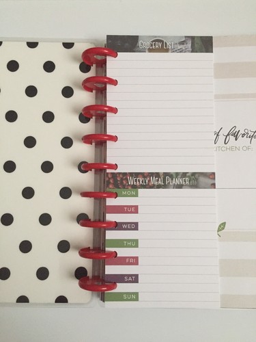 Happy Planner Recipe Book Classic HTF