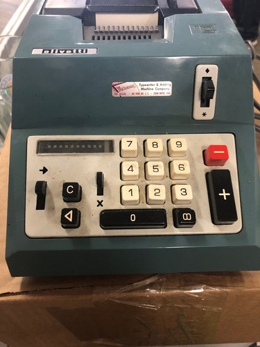 Olivetti Summa Quanta 20 Vintage Adding Machine