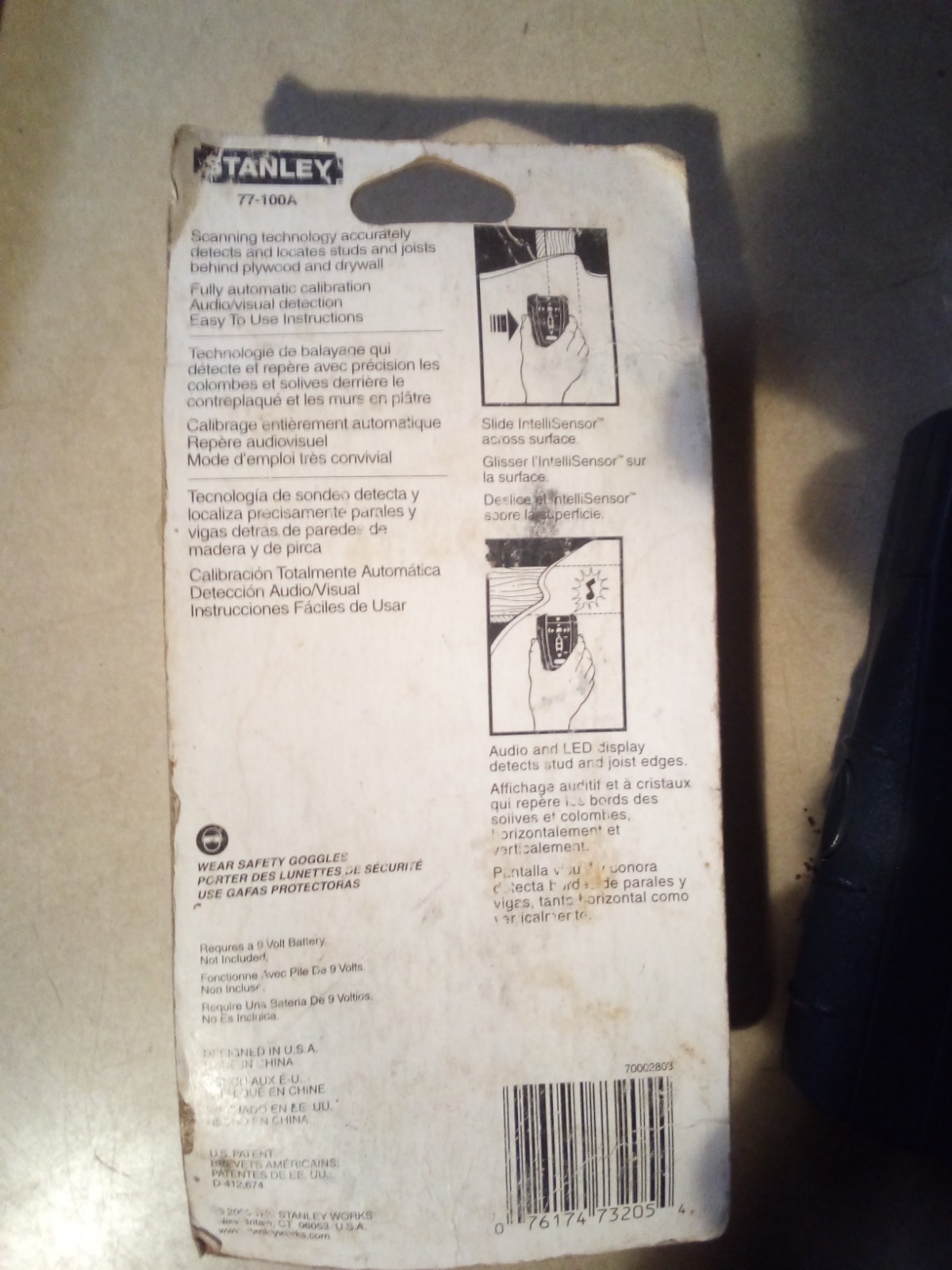 Stanley IntelliSensor - Stud And Joint Locator finder 77-100A Gray - New