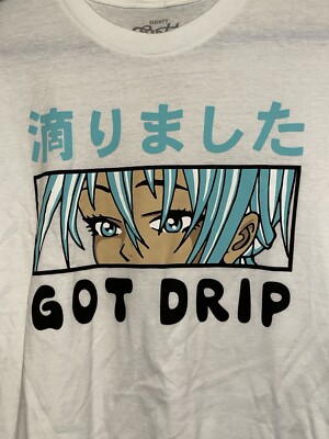 Eighty Eight Brand Anime Girl w/Blue eyes Men's XL Shirt Got Drip  #J