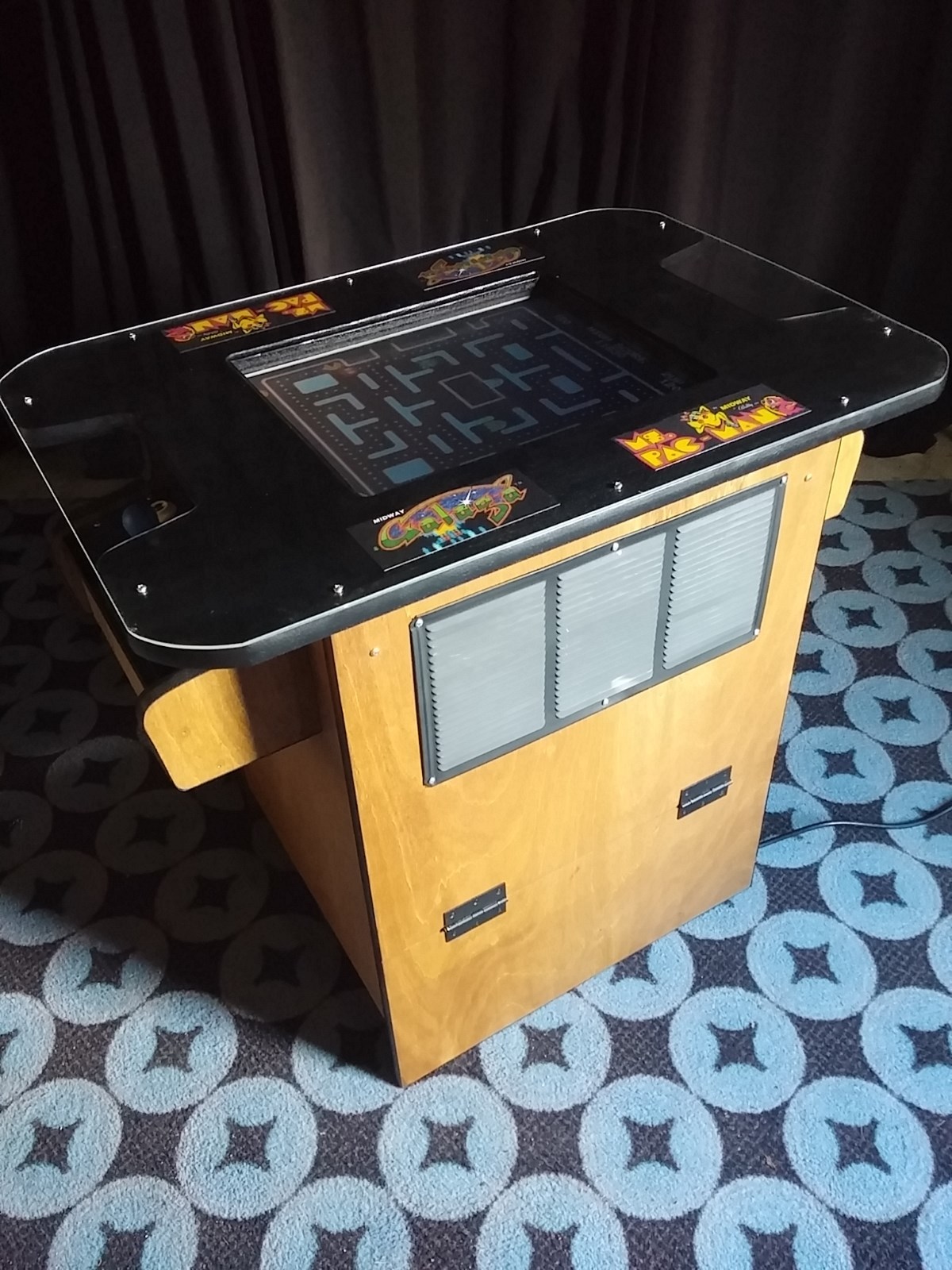 NEW MS PAC-MAN GALAGA COCKTAIL TABLE VIDEO ARCADE GAME, 5 YR WARRANTY, FREE SHIP