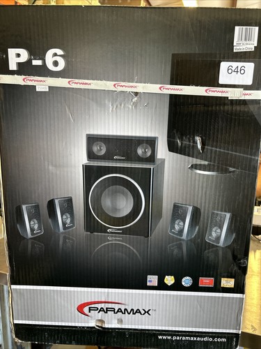Paramax P-6 Digital Series Home Theater System Front Center Surround Subwoofer