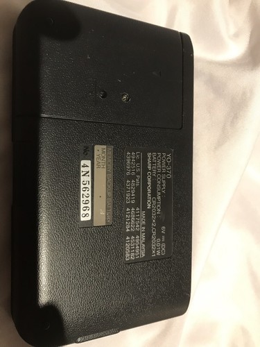 Sharp Electronic Organizer 128kb yo-370 FULLY TESTED FREE SHIP USA A+++