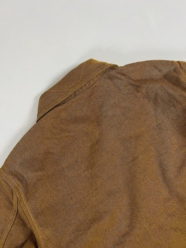 Pre-owned Levi's Levis Made And Crafted Lmc Union Trucker Jacket Nugget Yellow Rinse Brown Xl