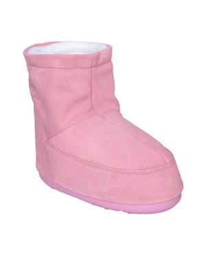 Pre-owned Moon Boot Icon Low Pink Ankle Boot