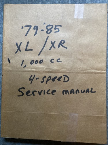 ハーレー 純正 マニュアル XL/XR 1979-1985 Harley-Davidson Service Manual XL/XR Models 1000cc 4-Speed