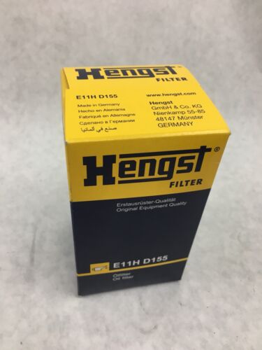 Engine Oil Filter-Cartridge Type Filter Includes Gasket Set HENGST E11H D155