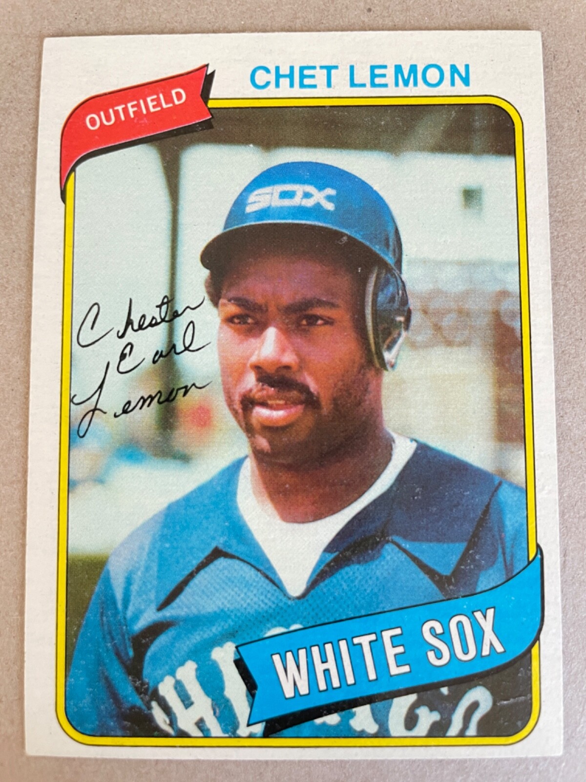 1980 Topps Baseball Card #589 Chet Lemon Chicago White Sox