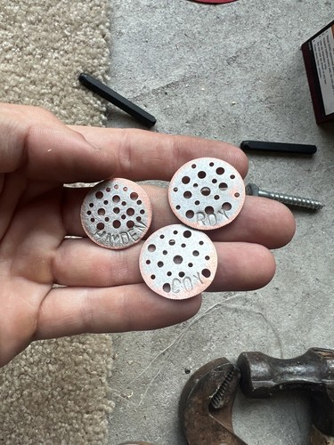 *YOU PICK THE NAME* Custom Hand Stamped Divot Tool / Ball Marker W Tassel