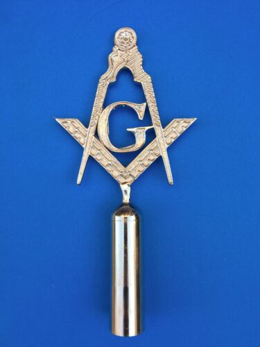 Lodge Masters Top Rod for Masonic Ceremonies Silver Finished
