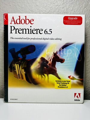 Adobe Premiere 6.5 Upgrade for WINDOWS, Brand New - Sealed