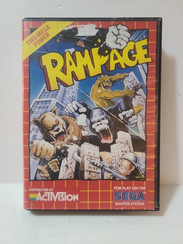 Rampage (Sega Master System, 1986) SMS CIB Complete NICE