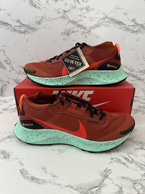 Nike React Pegasus Trail 3 GTX Gore-Tex Shoes Rugged Orange DC8793-800 Size 11
